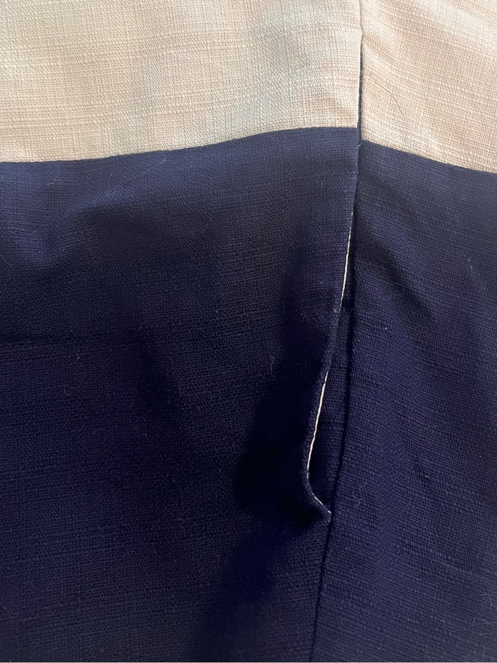 Boden Navy and Bright Blue Dot A-Line Skirt - Picture 7 of 8